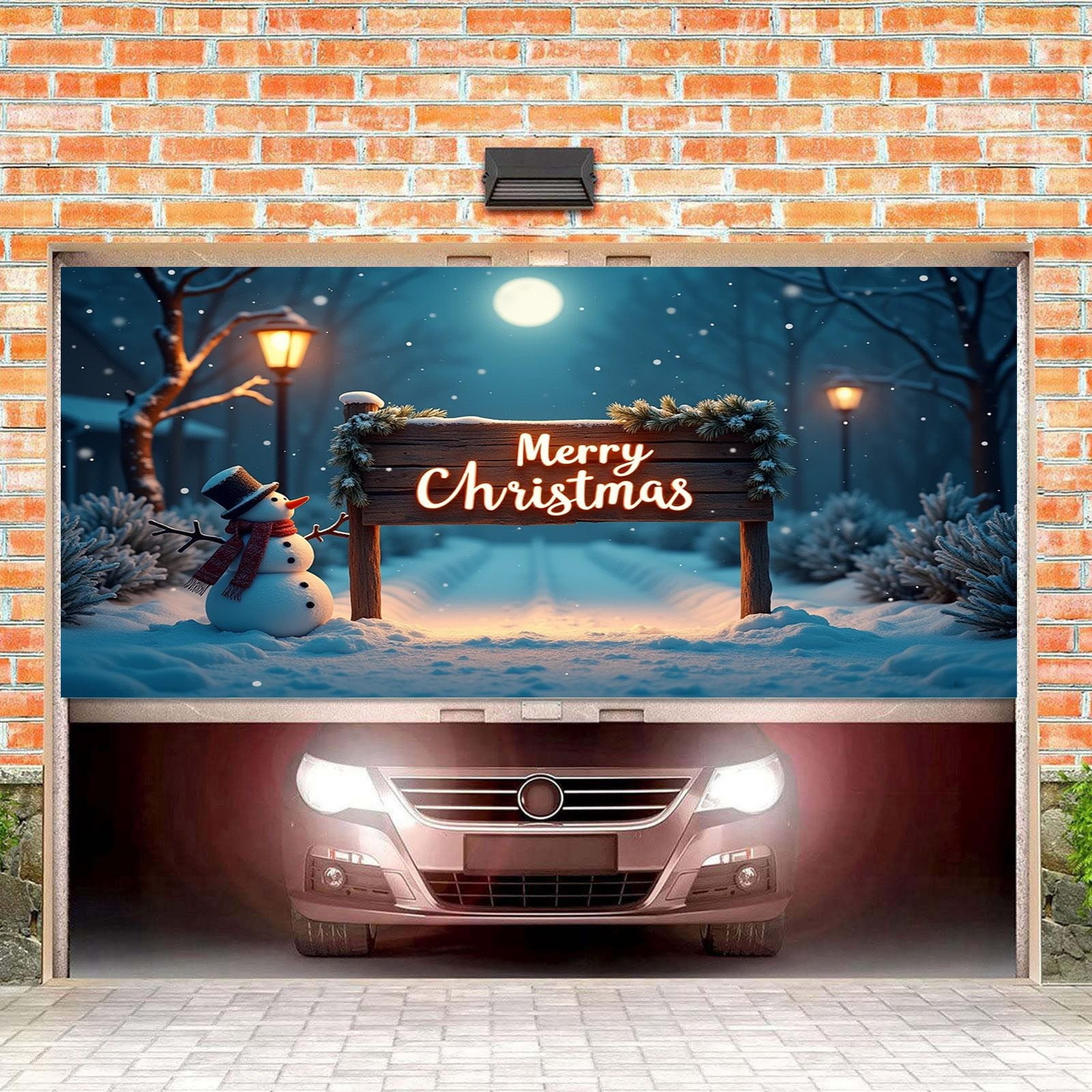 DBYLXMN Night Bear Flag Outdoor Pennants Pennant Banner Flags Cool