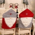 DBYLXMN Santa's Red Hat Christmas Fabric Chair Covers Festive For Your