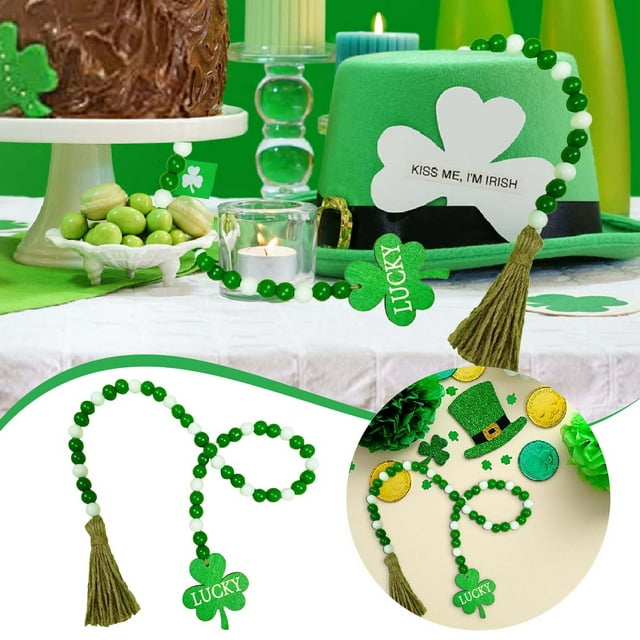 st patricks day beaded necklaces