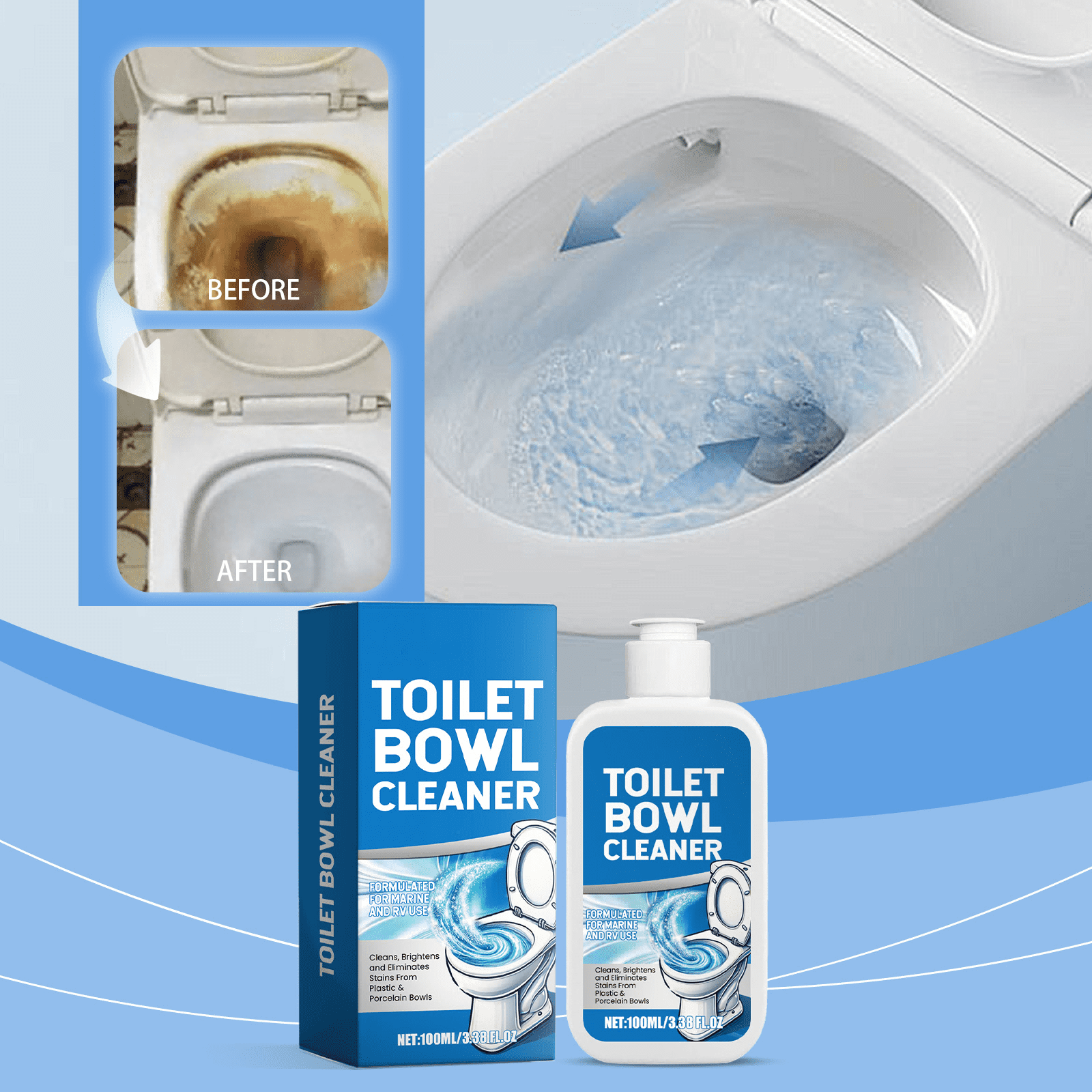 DBYLXMN Toilet Cleaner Powerful Stain Removal For All Toilet Types