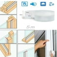 DBYLXMN Window Seal Strip Rubber Seal Foam Tape Foam Seal Strip Roll 45mm 5M under Door Weather