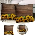 DBYLXMN Yellow Sunflower Throw Pillows Covers Polyester Home For