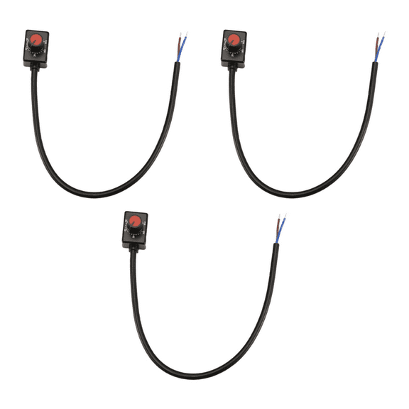 DC 0/1-10V Knob LED Dimmer, Low Voltage Passive Dimmer PWM Dimming for 0-10V or 1-10V Dimmable Electronic LED Driver 3Pc