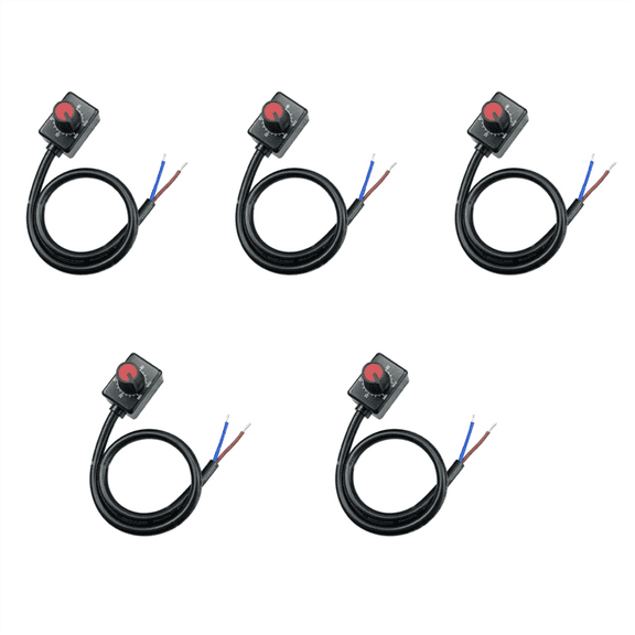 DC 0/1-10V Knob LED Dimmer, Low Voltage Passive Dimmer PWM Dimming for 0-10V or 1-10V Dimmable Electronic LED Driver 5Pc