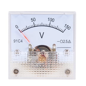DC 0-150V Analog Panel Voltage Gauge Volt Meter 91C4 2.5% Error