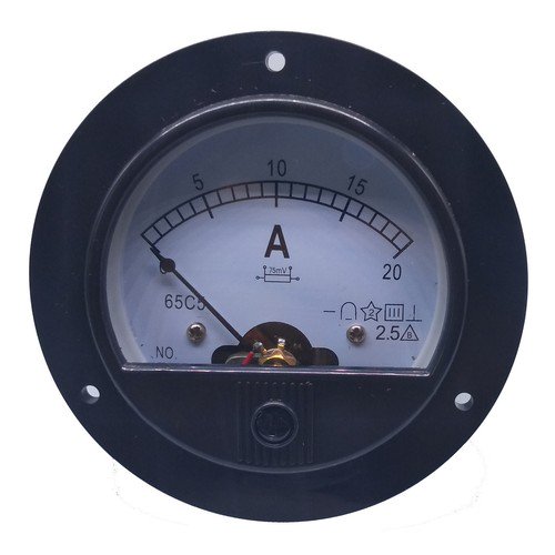 DC 0-20A Round Analog AMP Current Panel Meter Ammeter with Shunt