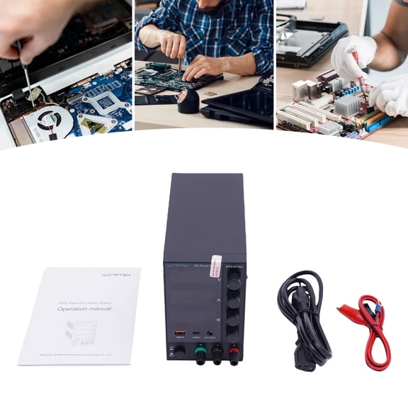 DC 0-30V 0-10A Power Supply Lab Variable Adjustable Regulated Bench Switching for Laboratory, School