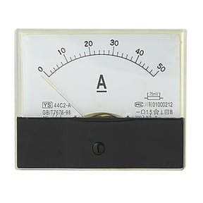 DC 0-50A Current Testing Rectangle Panel Meter Aperemeter Gauge
