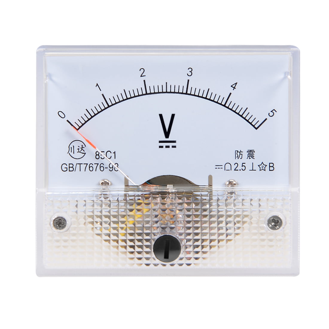 DC 0-5V Analog Panel Voltage Gauge Volt Meter 85C1 2.5% Error