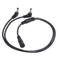 DC 1 Female to 2 Male Power Split Splitter Cable 5.5x2.1mm for CCTV