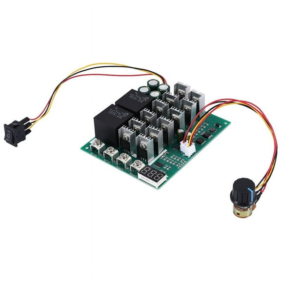 DC 10-55V 12V 24V 36V 48V 55V 100A Motor Speed Controller PWM HHO RC Reverse Control Switch with LED Display,1 * Motor Speed Controller,Green