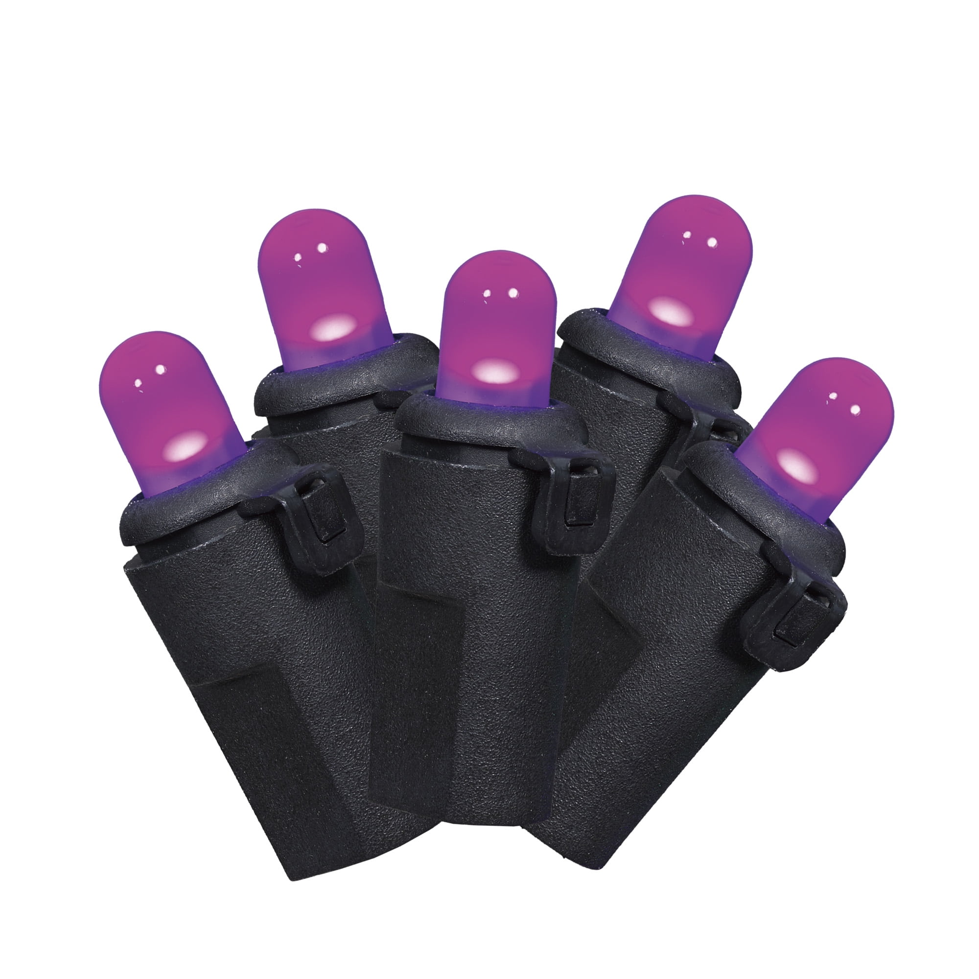 Purple Lights, 100CT, LED Frosted Dome, 19ft, Halloween Indoor/Outdoor, by Way To Celebrate