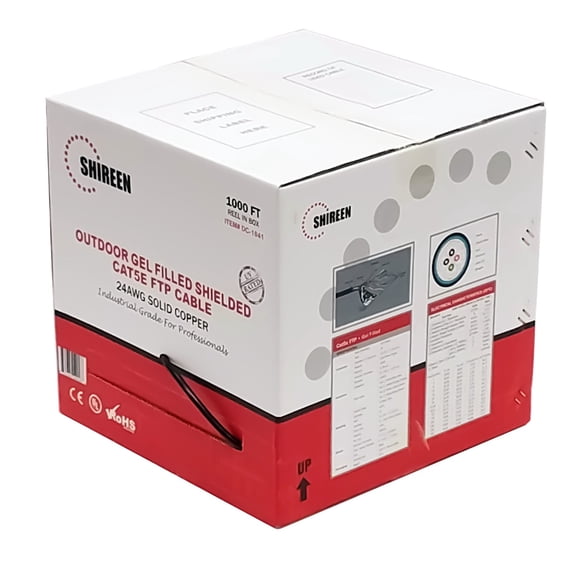 DC-1041 Outdoor CAT5e FTP - Gel Filled Shielded - 1000ft Spool