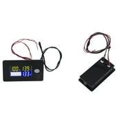 DC 10V100V Li-ion Lifepo4 Lead acid Battery Capacity Indicator Digital Voltmeter Tester Temperature Monitor 12V 24V 36V