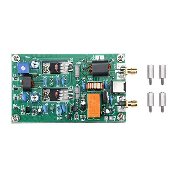 DC 12-13.8V 30W Short Wave Amplifier Board CW SSB Linear HF Power Amplifier Audio Amplifier Module DC 5.5x2.1mm Ports