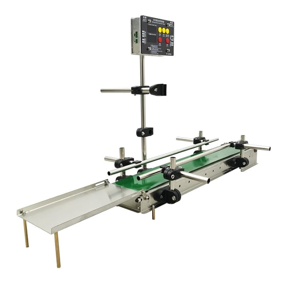 DC 12-15V Optical Fiber Intelligent Induction Control Small Belt Conveyor with Double Guardrail 60cm