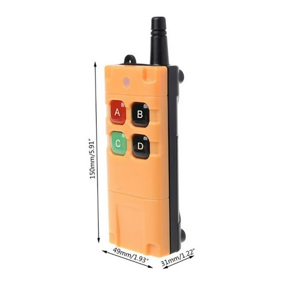DC 12/24/36 4CH Wireless Remote Control Switch Radio Receiver With 2000M Long Distance Remote Controller Suckers Antenna ,Easy to Operate