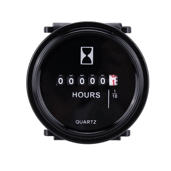 DC 12/24/36V Digital Timer Quartz Timer for Marine Engine 2 Inch Waterproof Gauge Motorcycle Car Truck