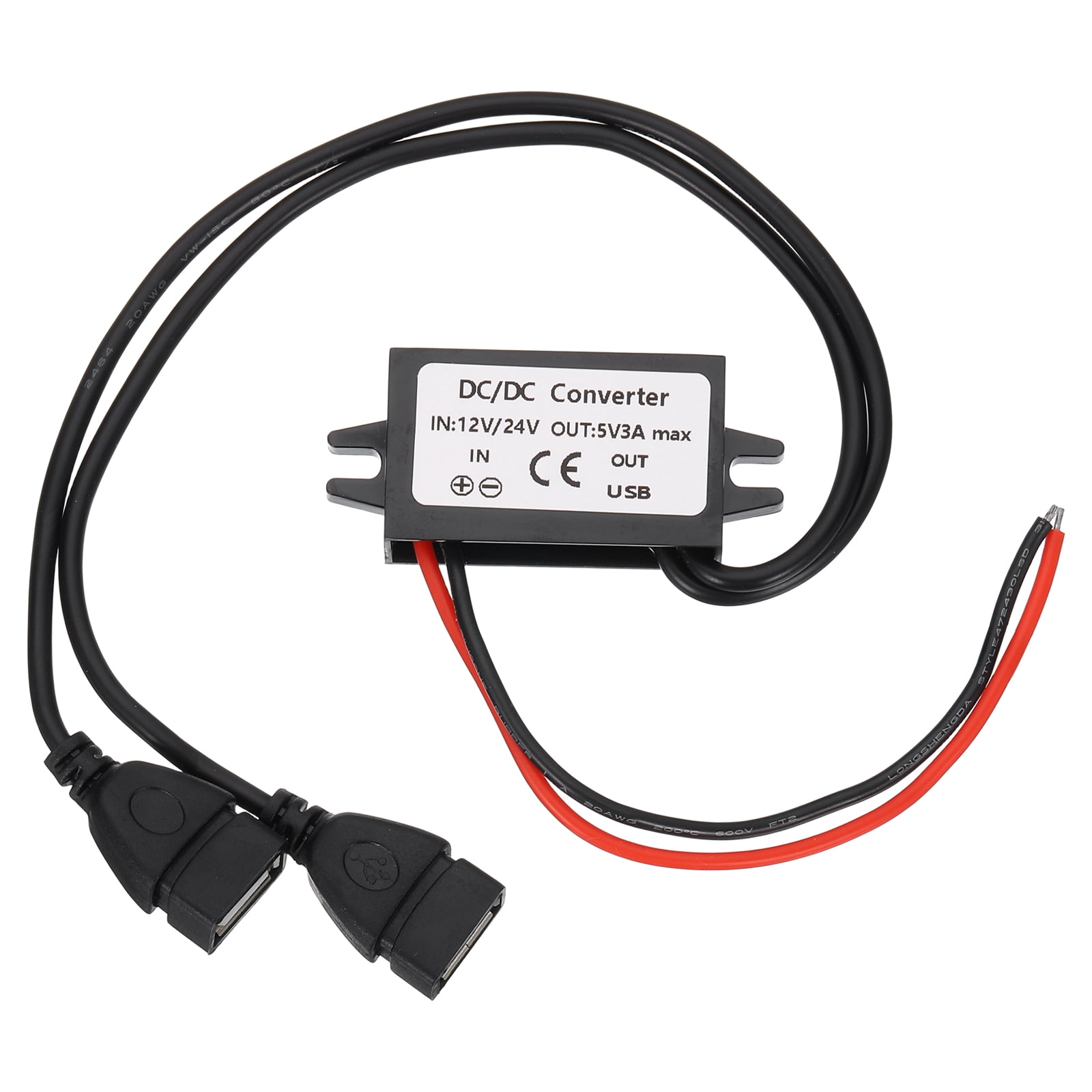 DC 12/24V to 5V Power Converter 3A 15W Step Down Converter Voltage ...