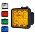 DC 1280V 9SMD LED Strobe Warning Light Car Grille Flashing Light Truck