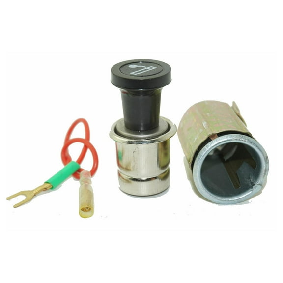 #DC# 12-volt Car Auto Cigarette Lighter Replacement Plug & Socket Assembly Set E2F6