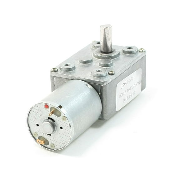 DC 12V 10000/260RPM Rectangle Shaped Gear Box 2 Terminal Electric Geared Motor