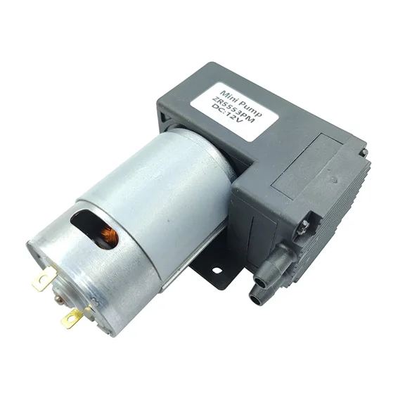 DC 12V 10L/M -80KPa Large Flow High Pressure Mini Vacuum Air Pump Negative Pressure Suction Diaphragm Pump DIY Packer Inflator