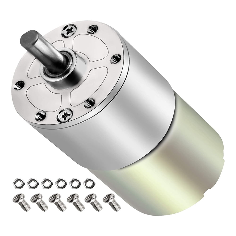 DC 12V 150RPM Motor Output Shaft 37Mm Diameter Gearbox High Torque