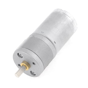 DC 12V 200 RPM 4mm Dia Shaft Magnetic Gearbox Electric Motor 25mm Dia
