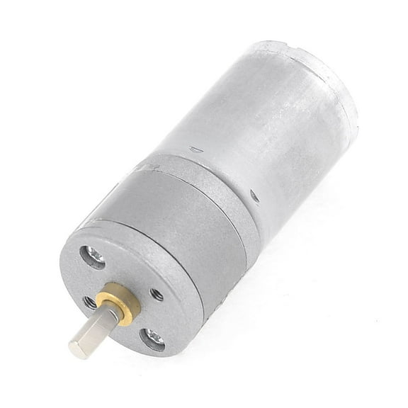 DC 12V 200 RPM 4mm Dia Shaft Magnetic Gearbox Electric Motor 25mm Dia