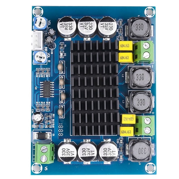 DC 12V 24V 2x120W Audio Amplifier Board Dual Channel Stereo High Power Digital Audio Power Amplifier Board for Speaker