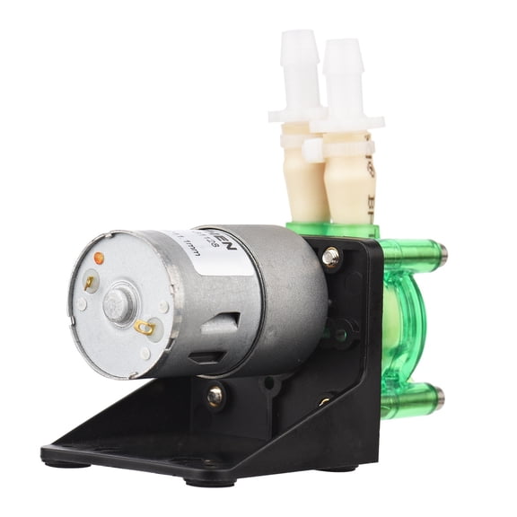 DC 12V/24V Dosing Pump Peristaltic Pump Mini Water Liquid Pump BPT Tube Self-Priming 700mL/min for Aquarium Lab L Panel Style