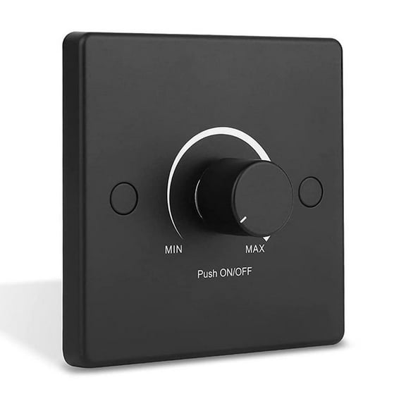 DC 12V-24V LED Dimmer Switch, Push ON/OFF Rotary Control Dimmer Switch