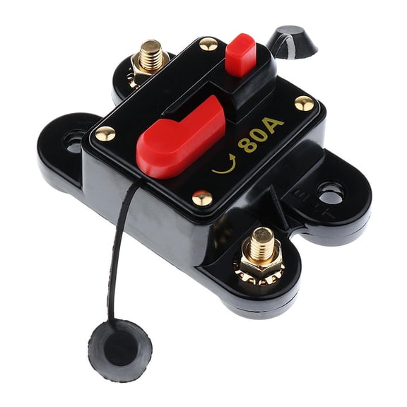 DC 12V 24V Motor car Marine Boat Stereo Audio /80A/100A Circuit Breaker - 80A