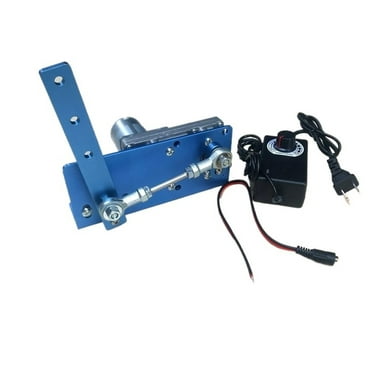DC 12V 24V Reciprocating Swing 20-120° Actuator Gear Motor With Power Adapter Speed Angle Adjustable AC 220 DIY Robot Drive Arm