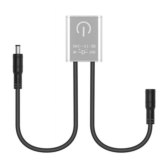 DC 12V 24V Touch Dimmer Switch Brightness Adjustment Monochrome on/Off Touch Dimming Switch Controller for Cabinet Light,Silver