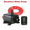 thumbnail image 1 of DC 12V 280L/H 5W Brushless Submersible Water Pump for Aquarium Pond Fish Tank, 1 of 12