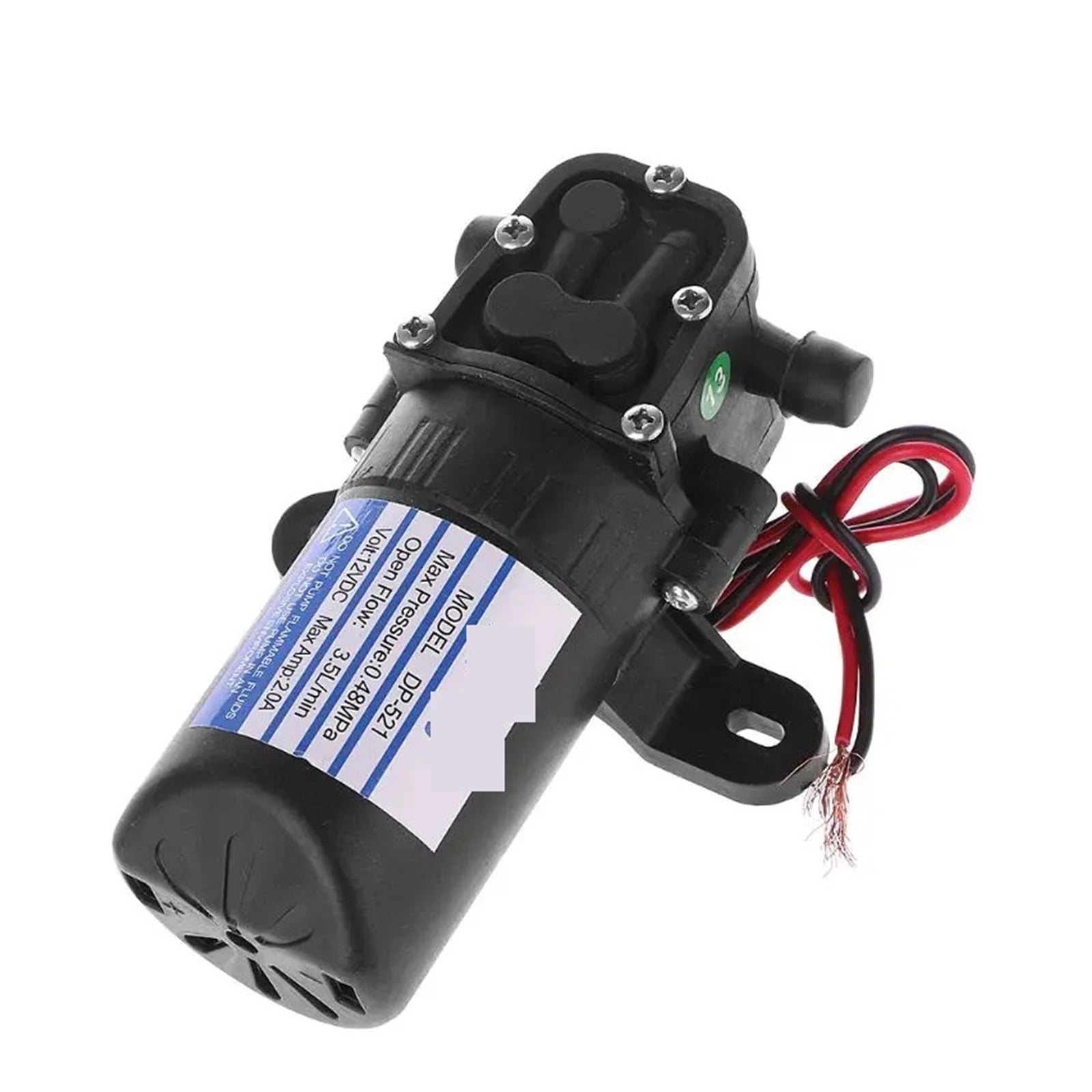 DC 12V 3.5L/Min 0.48MPa 70 PSI Diaphragm High Pressure Self Priming Water Pump ,Not Damage Pump