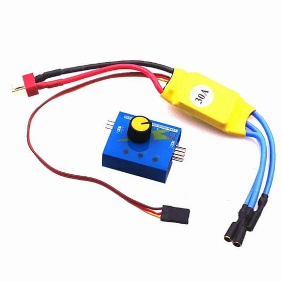DC 12V 30A Brushless Motor Speed Controller with ESC Tester 3 Gear Indicator Steering Gear Tester Set for XXD Drone