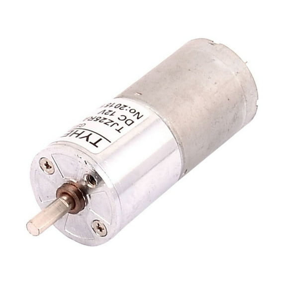 DC 12V 30RPM High Torque 4mm Shaft Dia Low Speed Cylindrical Gear Box Motor