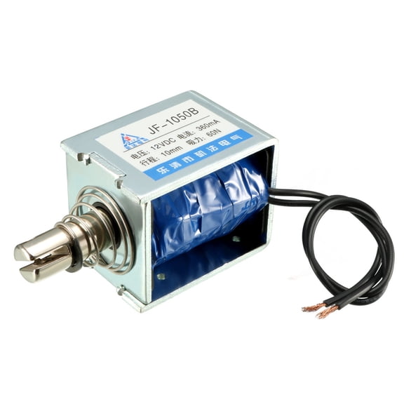 DC 12V 360mA 60N 10mm Pull Push Type Linear Motion Solenoid Electromagnet
