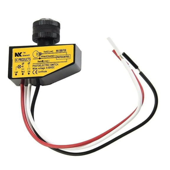 DC 12V-48V Dusk To Dawn Photocell Light Switch 8-50V Light Sensor Control Switch TAPDRA Spare Part