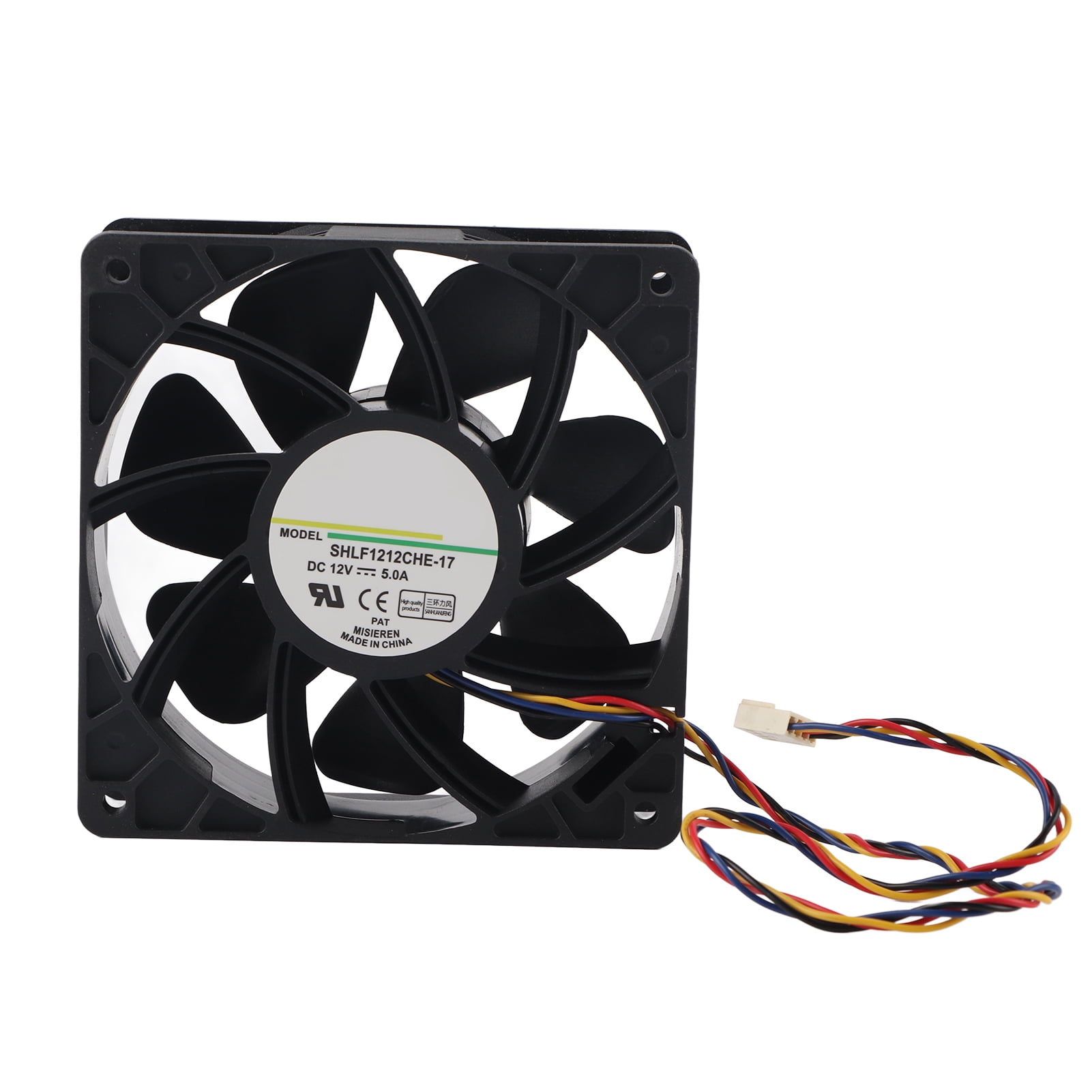 DC 12V 5.0A 7500RPM Cooling Fan Replacement 4 Pin Connector for
