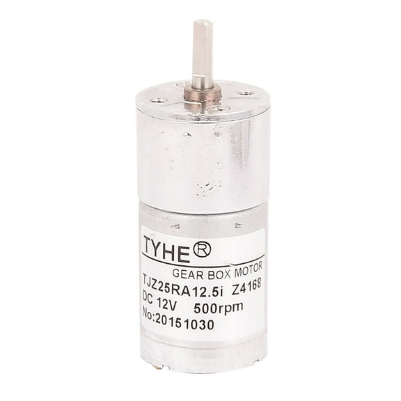 DC 12V 500RPM High Torque Low Speed Solder Cylindrical Gear Box Motor