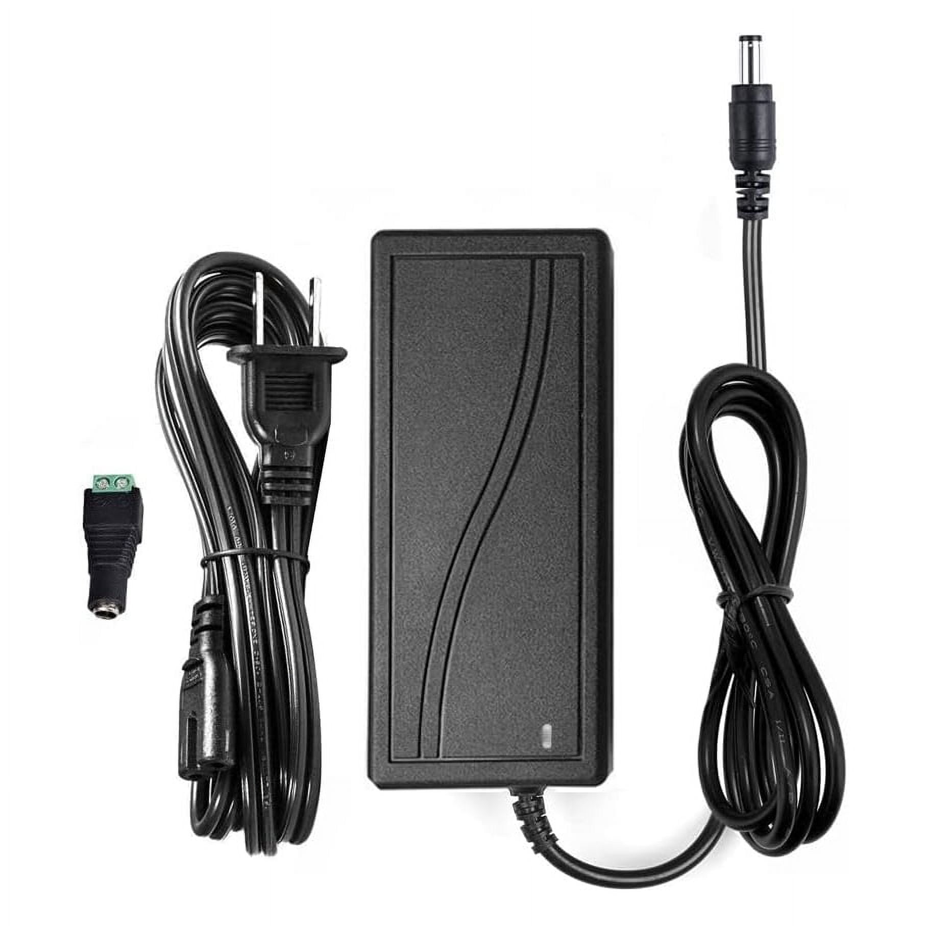 DC 12V 5A 60W Power Supply Adapter Converter, AC 100-240V Input Convert to DC 12 Volt 5 Amp 60 Watt Transformer with 5.5mm X 2.1mm DC Output Jack, USA Wall Plug Driver for 5050 3528 LED Strip Lights