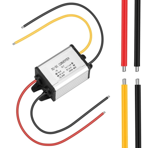 Xdingjiala DC 12V to 5V Buck Converter Step-Down Converter Power Adapter DC8-30V to 5V 3A Power Transformer Module for Dashcam,Gps Devices,Industrial Sensors Etc