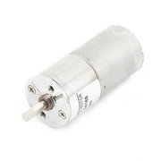 DC 12V 60RPM 4mm Dia Shaft High Torque Low Speed Cylindrical Gear Box Motor