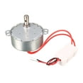 thumbnail image 1 of DC 12V CCW/CW Direction 3RPM 7mm Shaft Dia Synchronous Motor for Microwave, 1 of 3