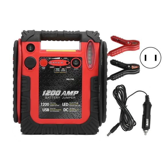 DC 12V Car Jump Starter Portable Intelligent LED Emergency Illumination Power Supply US Plug 110220V