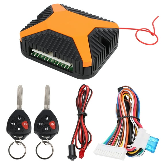 Unique Bargains DC 12V Car Lock Keyless Entry System Remote w Blank Key for Toyota